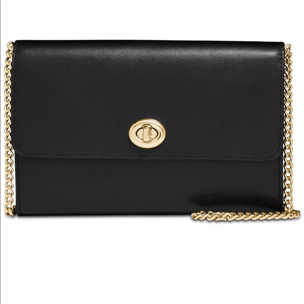 Coach Turnlock Chain Crossbody